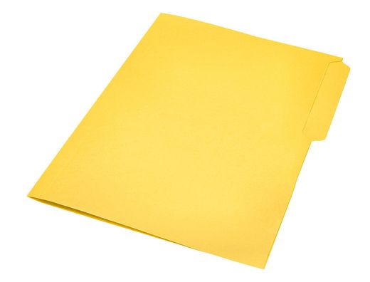 Subcarpeta cartulina liderpapel folio pestaña superior 240g/m2 color amarillo