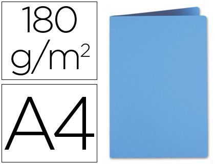 Subcarpeta Liderpapel A4 Celeste Intenso 185G/M2