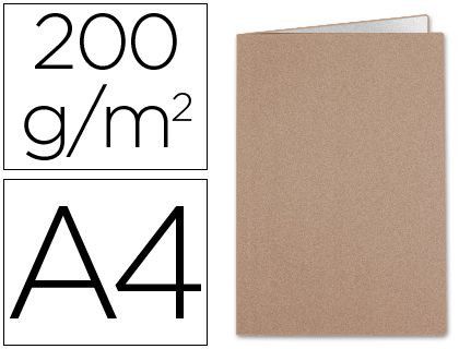 Subcarpeta Liderpapel A4 Kraft Interior Blanco 240G/M2