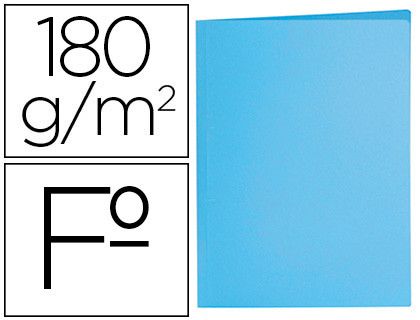 Subcarpeta liderpapel folio azul pastel 180g/m2