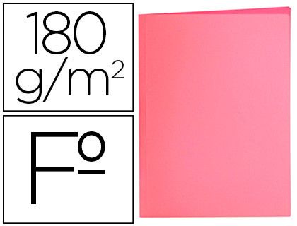 Subcarpeta liderpapel folio rosa pastel 180g/m2