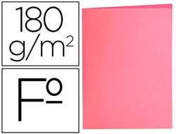 Subcarpeta liderpapel folio rosa pastel 180g/m2