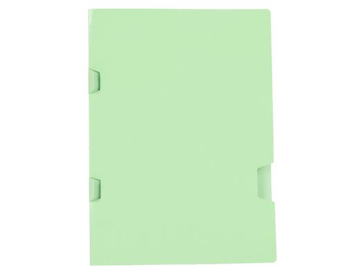 Subcarpeta liderpapel folio verde tres uñeros plastificada160g/m2