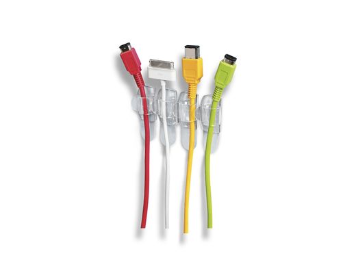 Sujetacables 3m command para cables redondos blister de 4 clips + 5 tiras