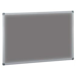 Tablero de anuncios tapizado gris 60x90 cm