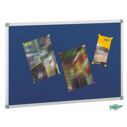 Tablero de corcho Faibo 90x150 cm Tapizado en Gris