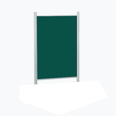 Tablero de corcho tapizado color verde 90x150 cm
