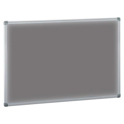 Tablero de corcho tapizado gris de 90x150 cm