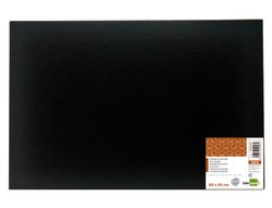 Tablero de fieltro liderpapel mural color negro 40x60 cm