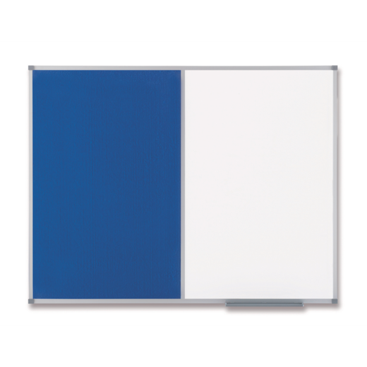 Tablero NOBO Classic combinado - Pizarra magnética + fieltro 1200x900 mm, azul