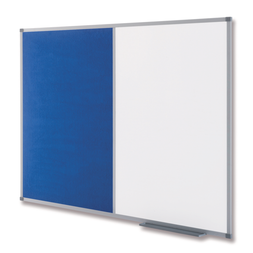 Tablero NOBO Classic combinado - Pizarra magnética + fieltro 900x600 mm, azul