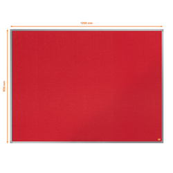 Tablero NOBO Essence de fieltro 1200x900mm, rojo