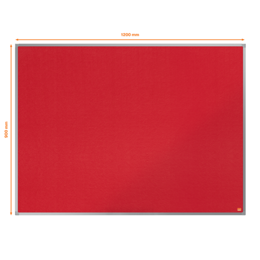 Tablero NOBO Essence de fieltro 1200x900mm, rojo