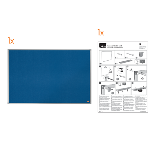 Tablero NOBO Essence de fieltro 1500x1000mm, azul
