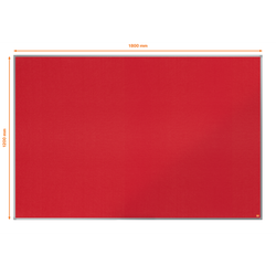 Tablero NOBO Essence de fieltro 1800x1200mm, rojo