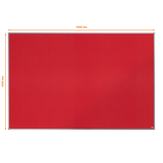 Tablero NOBO Essence de fieltro 1800x1200mm, rojo
