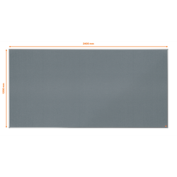 Tablero NOBO Essence de fieltro 2400x1200mm, gris