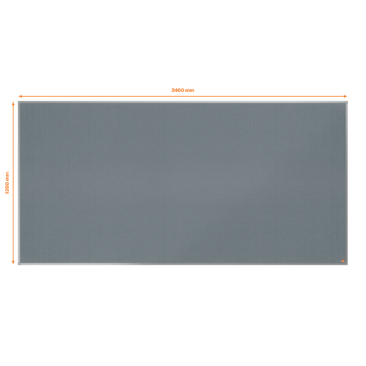 Tablero NOBO Essence de fieltro 2400x1200mm, gris