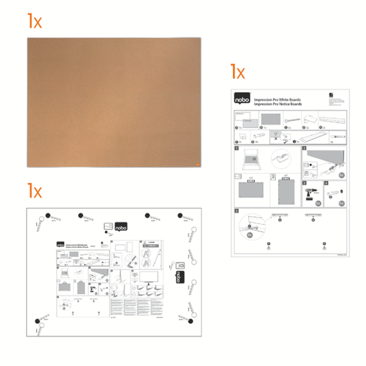 Tablero NOBO Impression Pro corcho 600x450 mm