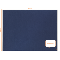 Tablero NOBO Impression Pro de fieltro 1200x900mm, azul