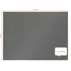 Tablero NOBO Impression Pro de fieltro 1200x900mm, gris