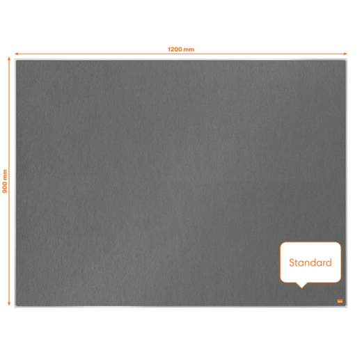 Tablero NOBO Impression Pro de fieltro 1200x900mm, gris
