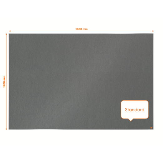 Tablero NOBO Impression Pro de fieltro 1800x1200mm, gris