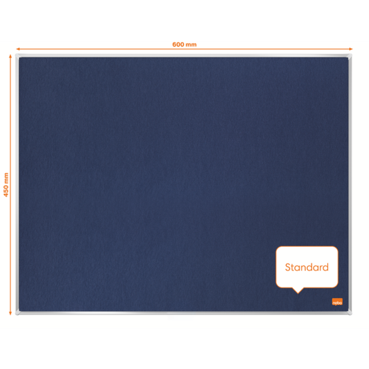 Tablero NOBO Impression Pro de fieltro 600x450mm, azul