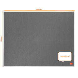 Tablero NOBO Impression Pro de fieltro 600x450mm, gris