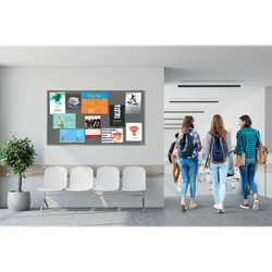 Tablero NOBO Impression Pro de fieltro 600x450mm, gris