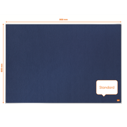 Tablero NOBO Impression Pro de fieltro 900x600mm, azul