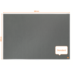 Tablero NOBO Impression Pro de fieltro 900x600mm, gris