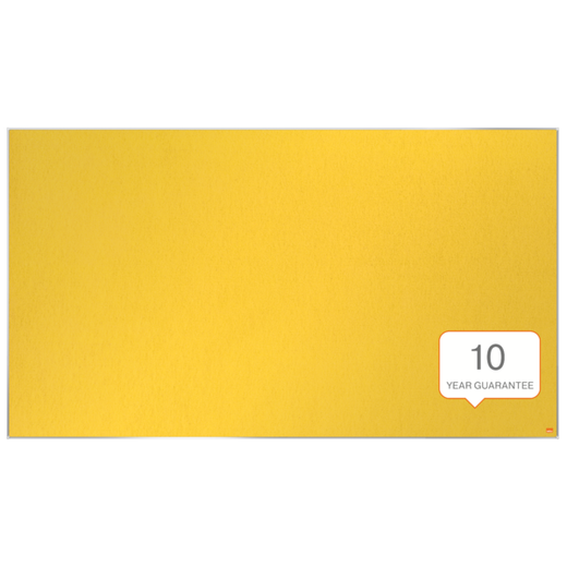 Tablero NOBO Impression Pro de formato panorámico de fieltro 1550x870mm, amarillo