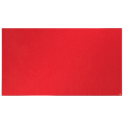 Tablero NOBO Impression Pro de formato panorámico de fieltro 1550x870mm, rojo