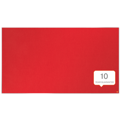 Tablero NOBO Impression Pro de formato panorámico de fieltro 1550x870mm, rojo