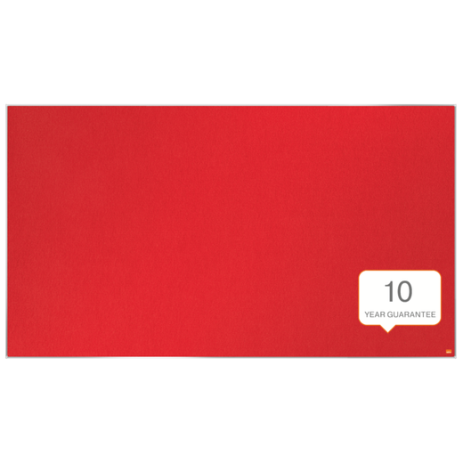 Tablero NOBO Impression Pro de formato panorámico de fieltro 1550x870mm, rojo