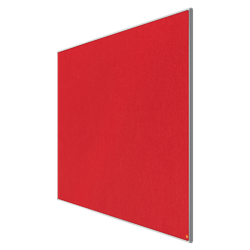 Tablero NOBO Impression Pro de formato panorámico de fieltro 1550x870mm, rojo
