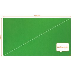 Tablero NOBO Impression Pro de formato panorámico de fieltro 1550x870mm, verde