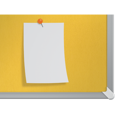 Tablero NOBO Impression Pro de formato panorámico de fieltro 1880x1060mm, amarillo