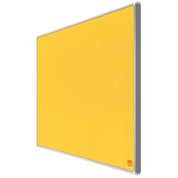 Tablero NOBO Impression Pro de formato panorámico de fieltro 710x400mm, amarillo