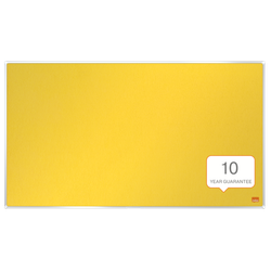Tablero NOBO Impression Pro de formato panorámico de fieltro 710x400mm, amarillo