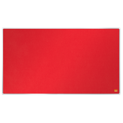 Tablero NOBO Impression Pro de formato panorámico de fieltro 710x400mm, rojo
