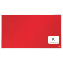 Tablero NOBO Impression Pro de formato panorámico de fieltro 710x400mm, rojo