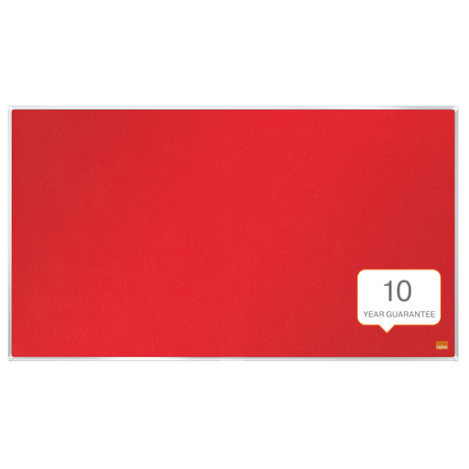 Tablero NOBO Impression Pro de formato panorámico de fieltro 710x400mm, rojo