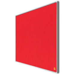 Tablero NOBO Impression Pro de formato panorámico de fieltro 710x400mm, rojo