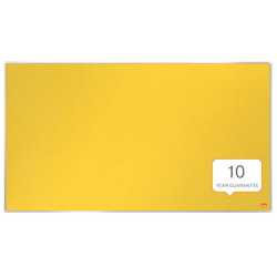 Tablero NOBO Impression Pro de formato panorámico de fieltro 890x500mm, amarillo
