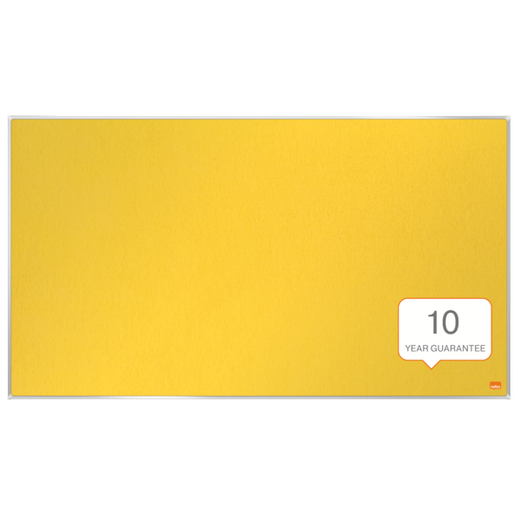 Tablero NOBO Impression Pro de formato panorámico de fieltro 890x500mm, amarillo