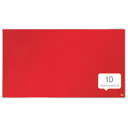 Tablero NOBO Impression Pro de formato panorámico de fieltro 890x500mm, rojo