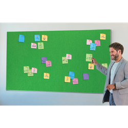 Tablero NOBO Impression Pro de formato panorámico de fieltro 890x500mm, verde