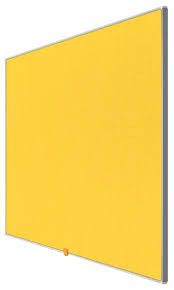 Tablero NOBO PANORÁMICA fieltro 55" (1230X700 mm), amarillo brillante